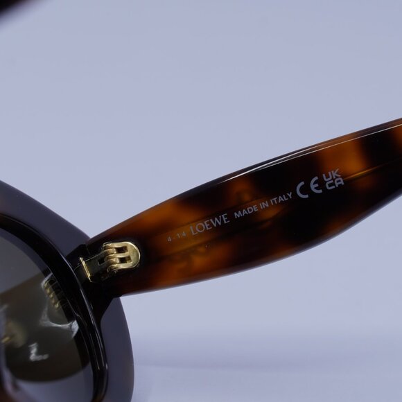 Loewe LW40153F 52E Sunglasses Dark Havana Cat Eye Frame, Brown Lenses main image 8